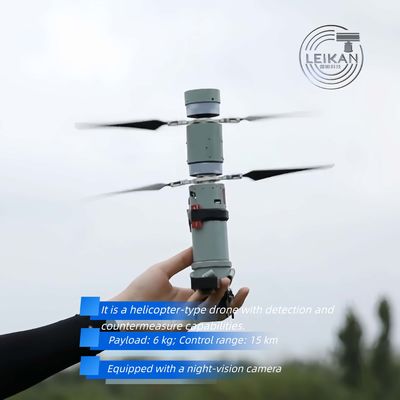 Ακτίνα πτήσης 15km  Φορτίο 6 KG  Drone με τεχνητή νοημοσύνη που εκτοξεύεται Αναδιπλούμενο Ελαφρύ